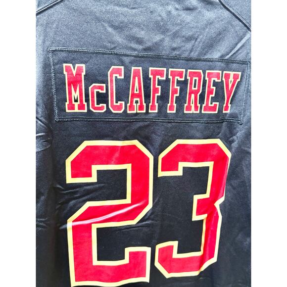 Chistian McCaffrey 49ers Mens 2XL Super Bowl LVlll Game Nike Jersey NEW w/tags - Picture 2 of 7